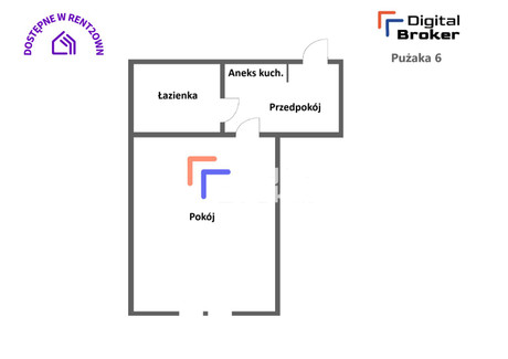 Mieszkanie na sprzedaż - Pużaka Azory, Prądnik Biały, Kraków, Kraków M., 24,3 m², 380 000 PLN, NET-KNG-MS-5217