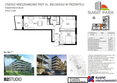 Mieszkanie na sprzedaż - Marcina Bielskiego Przemyśl, 60,71 m², 545 783 PLN, NET-5650/5738/OMS