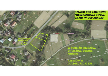 Działka na sprzedaż - Domaradz, Brzozowski, 2200 m², 39 500 PLN, NET-1931/5738/OGS