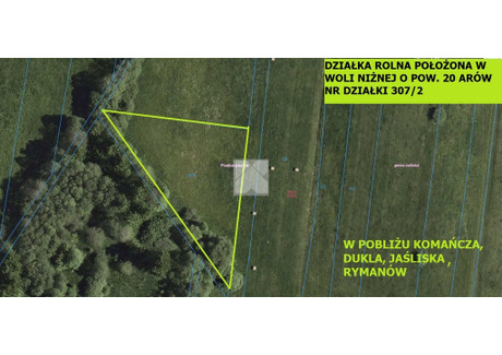Działka na sprzedaż - Wola Niżna, Dukla, Krośnieński, 2000 m², 26 500 PLN, NET-1936/5738/OGS
