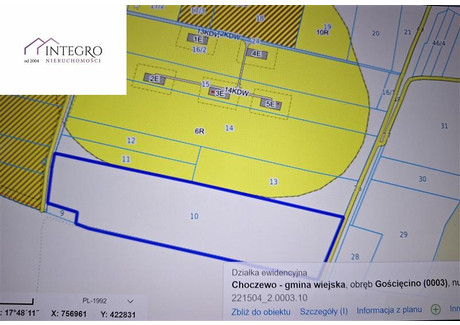 Działka na sprzedaż - Gościęcino, Choczewo, Wejherowski, 95 700 m², 1 148 400 PLN, NET-IT01313