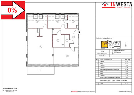 Mieszkanie na sprzedaż - Powstańców Śląskich Bemowo, Warszawa, Warszawa M., 110,47 m², 1 602 392 PLN, NET-MAR-MS-36030