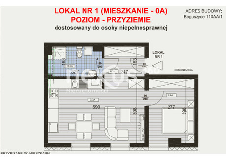 Mieszkanie na sprzedaż - Boguszyce, Oleśnica, Oleśnicki, 44,55 m², 351 945 PLN, NET-20/17137/OMS