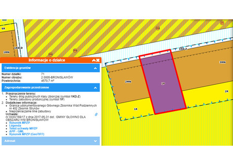 Działka na sprzedaż - Bronisławów, Głowno, Zgierski, 4571 m², 457 100 PLN, NET-737/13397/OGS