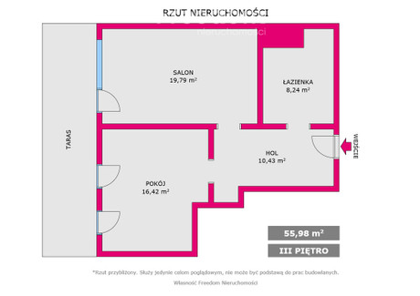 Mieszkanie na sprzedaż - Gwiezdna Sosnowiec, 55,98 m², 399 000 PLN, NET-28997/3685/OMS