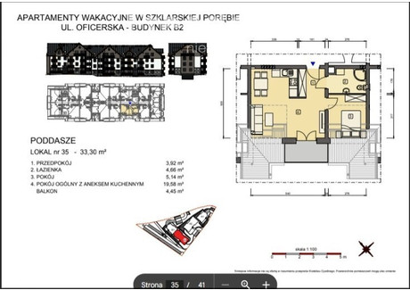 Mieszkanie na sprzedaż - Osiedle Podgórze Szklarska Poręba, Karkonoski, 33,3 m², 383 000 PLN, NET-33901/3685/OMS