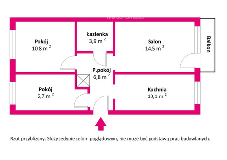 Mieszkanie na sprzedaż - Jagiellońska Zatorze, Olsztyn, 56,76 m², 510 000 PLN, NET-31940/3685/OMS