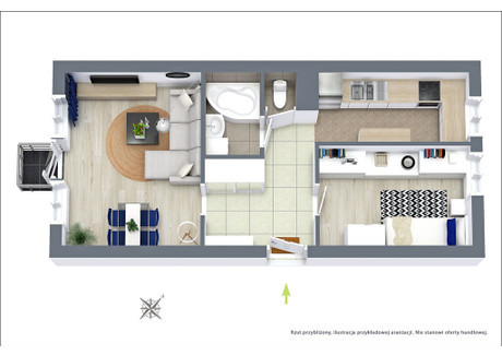 Mieszkanie na sprzedaż - Warneńska Stegny, Mokotów, Warszawa, 42,5 m², 718 000 PLN, NET-31032/3685/OMS