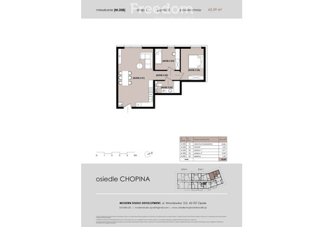 Mieszkanie na sprzedaż - Niemodlin, Opolski, 63,29 m², 443 030 PLN, NET-34244/3685/OMS