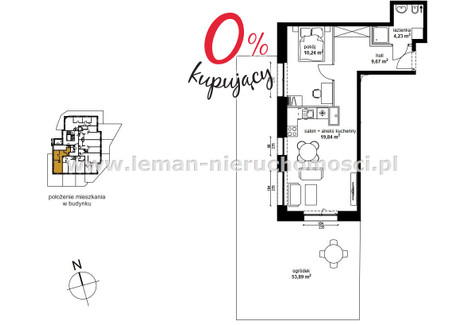 Mieszkanie na sprzedaż - Miasteczko Akademickie, Wieniawa, Lublin, Lublin M., 64,57 m², 690 899 PLN, NET-LEM-MS-8692-1