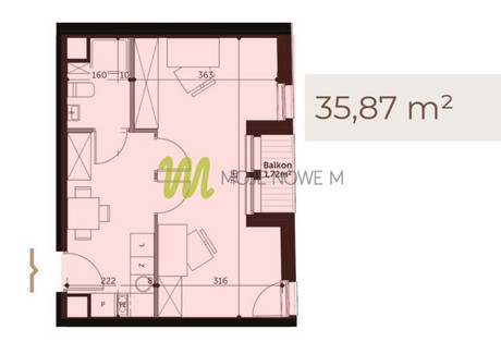 Mieszkanie na sprzedaż - Augustyna Szamarzewskiego Poznań, 35,87 m², 735 335 PLN, NET-818/3642/OMS