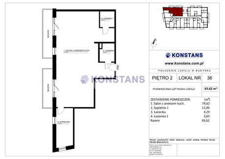 Mieszkanie na sprzedaż - Stankowizna Gliniak, Mińsk Mazowiecki, Miński, 93,62 m², 795 770 PLN, NET-33490/270/OMS
