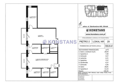 Mieszkanie na sprzedaż - Stankowizna Gliniak, Mińsk Mazowiecki, Miński, 100,45 m², 853 825 PLN, NET-33479/270/OMS