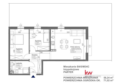 Mieszkanie na sprzedaż - Kajakowa Luboń, Poznański, 58,24 m², 477 568 PLN, NET-KW993235