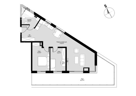 Mieszkanie na sprzedaż - Łepkowskiego Prądnik Czerwony, Kraków, 71 m², 1 170 000 PLN, NET-21519