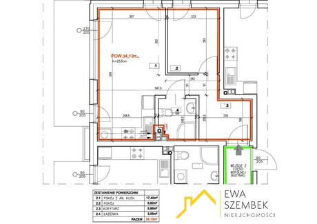 Mieszkanie na sprzedaż - Bronowice, Kraków, Kraków M., 34,13 m², 606 312 PLN, NET-SBK-MS-17645