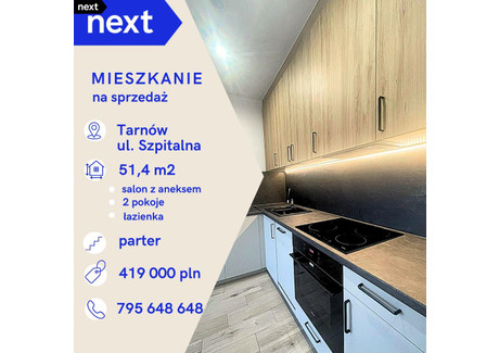 Mieszkanie na sprzedaż - Szpitalna Tarnów, 51,4 m², 419 000 PLN, NET-742