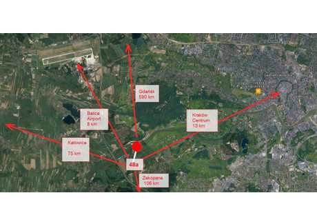 Działka na sprzedaż - Kolna Dębniki, Kraków, 4800 m², 1 850 000 PLN, NET-2/13796/OGS