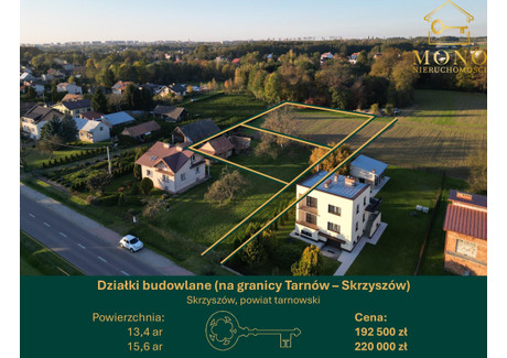 Działka na sprzedaż - Skrzyszów, Tarnowski, 1340 m², 192 000 PLN, NET-108