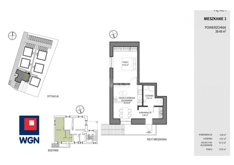 Mieszkanie na sprzedaż - ROBAKOWSKA Luzino, Wejherowski, 39,49 m², 259 000 PLN, NET-738