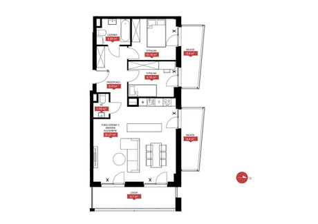 Mieszkanie na sprzedaż - Wołoska Mokotów, Warszawa, Mokotów, Warszawa, 69,1 m², 1 328 123 PLN, NET-477052