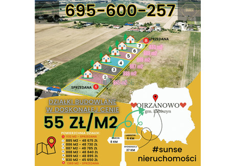 Działka na sprzedaż - Ojrzanowo, Łabiszyn (Gm.), Żniński (Pow.), 830 m², 45 650 PLN, NET-12