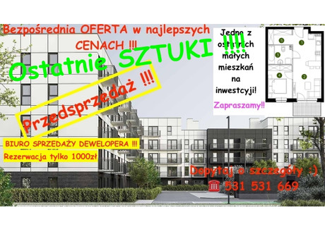 Mieszkanie na sprzedaż - Prądnik Biały, Kraków, 40,7 m², 556 937 PLN, NET-5324/12809/OMS