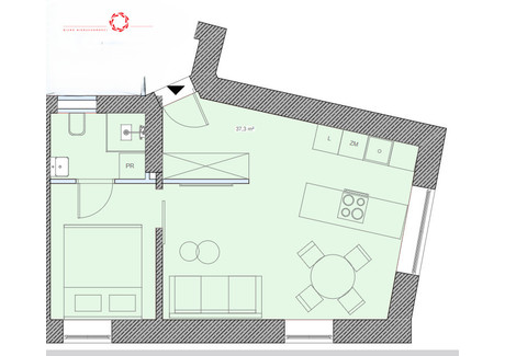 Mieszkanie na sprzedaż - Kaszubska Przedmieście Oławskie, Wrocław, 37,3 m², 522 000 PLN, NET-PT118646