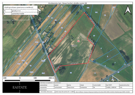 Działka na sprzedaż - Kurdwanów, Nowa Sucha, Sochaczewski, 60 100 m², 1 199 999 PLN, NET-887707