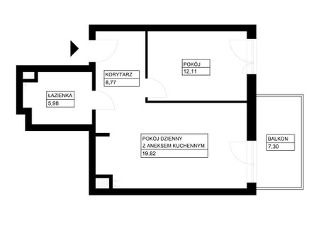 Mieszkanie na sprzedaż - Stanisława Bodycha Piastów, Pruszkowski, 46,68 m², 653 520 PLN, NET-462888