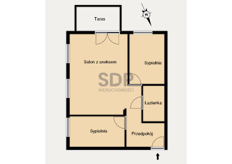 Mieszkanie na sprzedaż - Główna Stabłowice, Fabryczna, Wrocław, 55,9 m², 640 000 PLN, NET-34080