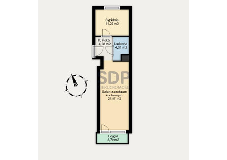 Mieszkanie na sprzedaż - Sołtysowicka Sołtysowice, Psie Pole, Wrocław, 45,39 m², 619 000 PLN, NET-34023