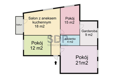 Mieszkanie na sprzedaż - Bolesława Krzywoustego Wrocław, 76 m², 699 000 PLN, NET-35159