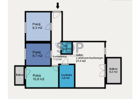 Mieszkanie na sprzedaż - Jordanowska Oporów, Fabryczna, Wrocław, 68,21 m², 789 123 PLN, NET-32845