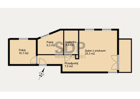 Mieszkanie na sprzedaż - Racławicka Krzyki, Wrocław, 56,4 m², 846 000 PLN, NET-33618