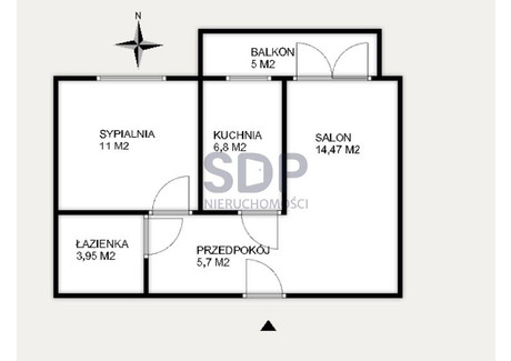 Mieszkanie na sprzedaż - Armii Krajowej Krzyki, Wrocław, 42 m², 715 000 PLN, NET-35396