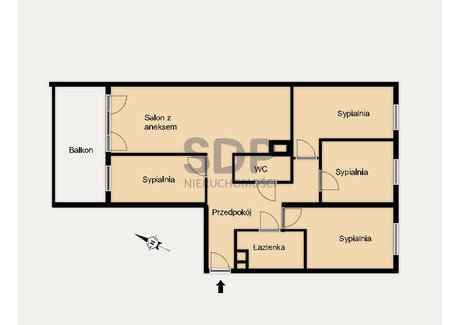 Mieszkanie na sprzedaż - Braterska Klecina, Krzyki, Wrocław, 91,32 m², 999 000 PLN, NET-33737