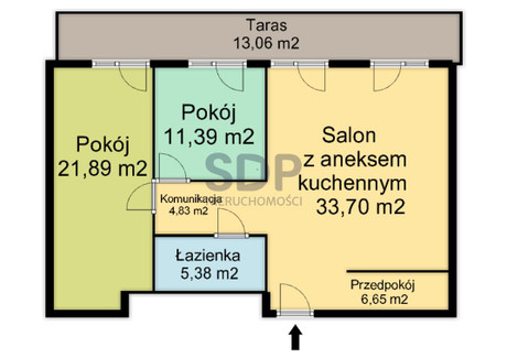 Mieszkanie na sprzedaż - Grabiszyńska Grabiszyn, Fabryczna, Wrocław, 83,84 m², 1 047 581 PLN, NET-26092