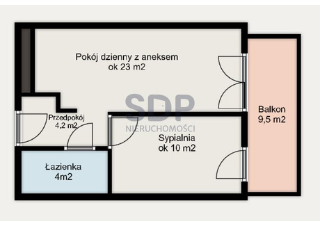 Mieszkanie na sprzedaż - Kępa Mieszczańska Stare Miasto, Wrocław, 41,1 m², 757 260 PLN, NET-35193