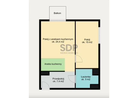 Mieszkanie na sprzedaż - Kamieńskiego Henryka Michała Poświętne, Psie Pole, Wrocław, 54,07 m², 610 700 PLN, NET-35278