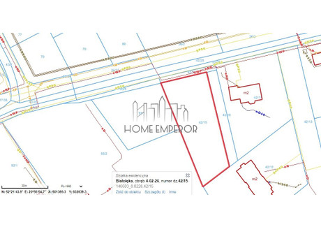 Działka na sprzedaż - Dębowa Białołęka, Warszawa, Warszawa M., 1782 m², 1 300 000 PLN, NET-EMP-GS-5841-9