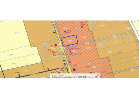 Działka na sprzedaż - Tęczowa Nowe Budy, Radziejowice, Żyrardowski, 1501 m², 200 000 PLN, NET-EMP-GS-9395