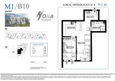 Mieszkanie na sprzedaż - Owsiana Rumia, Wejherowski, 56,2 m², 489 000 PLN, NET-CP643421