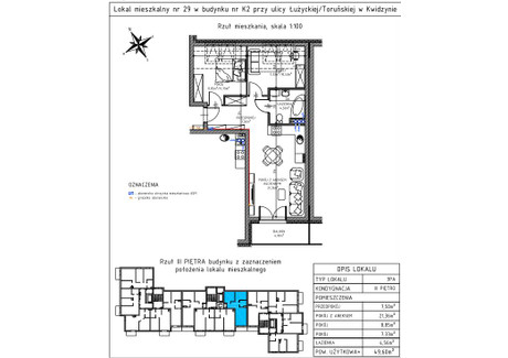 Mieszkanie na sprzedaż - Kwidzyn, Kwidzyński, 50 m², 375 000 PLN, NET-61