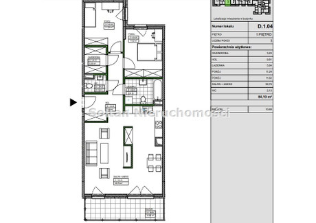 Mieszkanie do wynajęcia - Szajnowicza Kabaty, Ursynów, Warszawa, Warszawa M., 84 m², 6000 PLN, NET-SOL-MW-145973-3