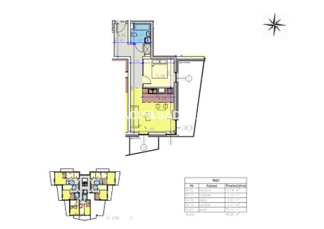 Mieszkanie na sprzedaż - Reduta Prądnik Czerwony, Prądnik Czerwony, Kraków, Kraków M., 45,55 m², 778 000 PLN, NET-BS2-MS-291139