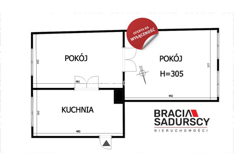 Mieszkanie na sprzedaż - Reymonta Wieliczka, Wielicki, 42 m², 252 000 PLN, NET-BS3-MS-305708