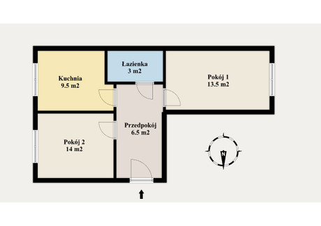 Mieszkanie na sprzedaż - Białobrzeska Ochota, Warszawa, Ochota, Warszawa, 46,5 m², 999 000 PLN, NET-SDP931526