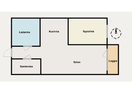 Mieszkanie na sprzedaż - Czerniakowska Mokotów, Warszawa, Mokotów, Warszawa, 36,7 m², 649 000 PLN, NET-SDP661787