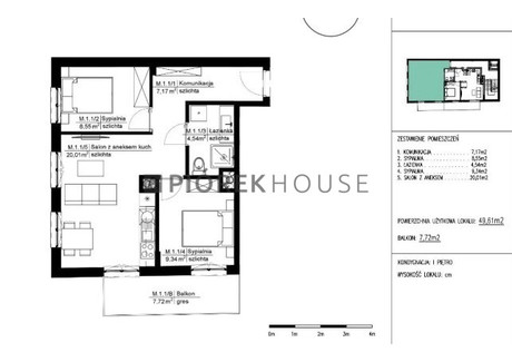 Mieszkanie na sprzedaż - Zapałczana Praga-Południe, Warszawa, 49,61 m², 803 682 PLN, NET-64837/6624/OMS